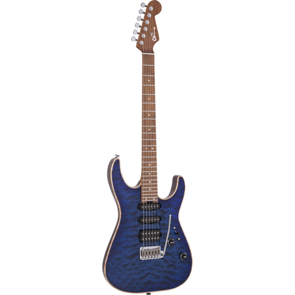 Charvel シャーベル USA Select DK24 HSS 2PT CM QM Caramelized Maple Fingerboard Blue エレキギター