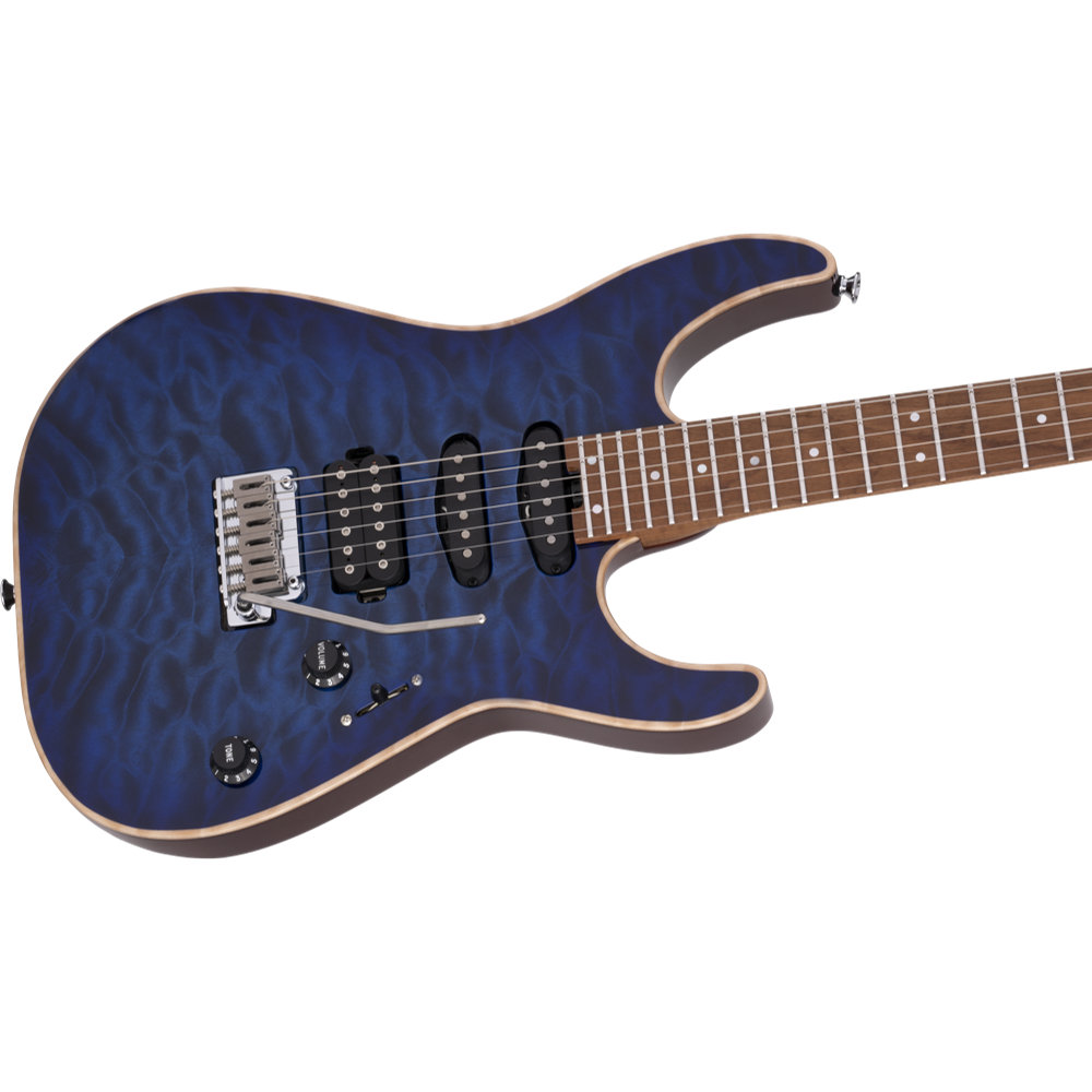 Charvel シャーベル USA Select DK24 HSS 2PT CM QM Caramelized Maple Fingerboard Blue エレキギター