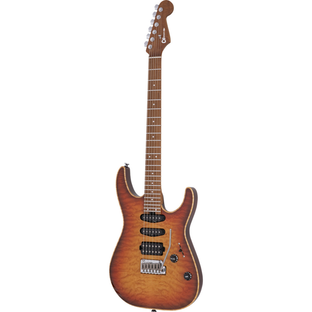 Charvel シャーベル USA Select DK24 HSS 2PT CM QM Caramelized Maple Fingerboard Autumn Glow エレキギター