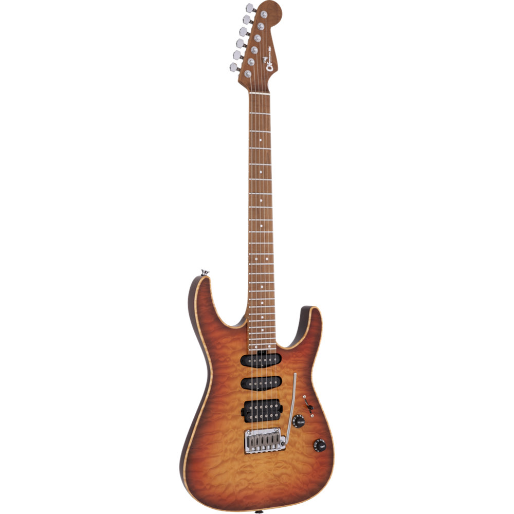Charvel シャーベル USA Select DK24 HSS 2PT CM QM Caramelized Maple Fingerboard Autumn Glow エレキギター