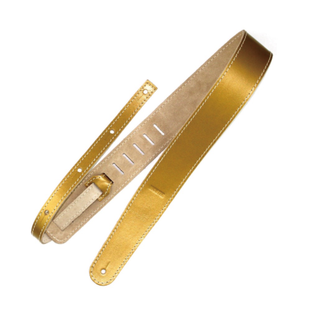 Richter Straps リヒターストラップ #1376 RAW II Metallic Gold ギターストラップ