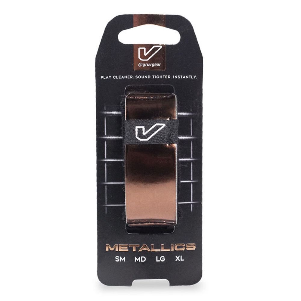 Gruv Gear グルーブギア FW1-BRZ-SM FretWraps Bronze -Metallics Edition- スモール 6弦エレキギター/4弦ベース用 フレットラップ