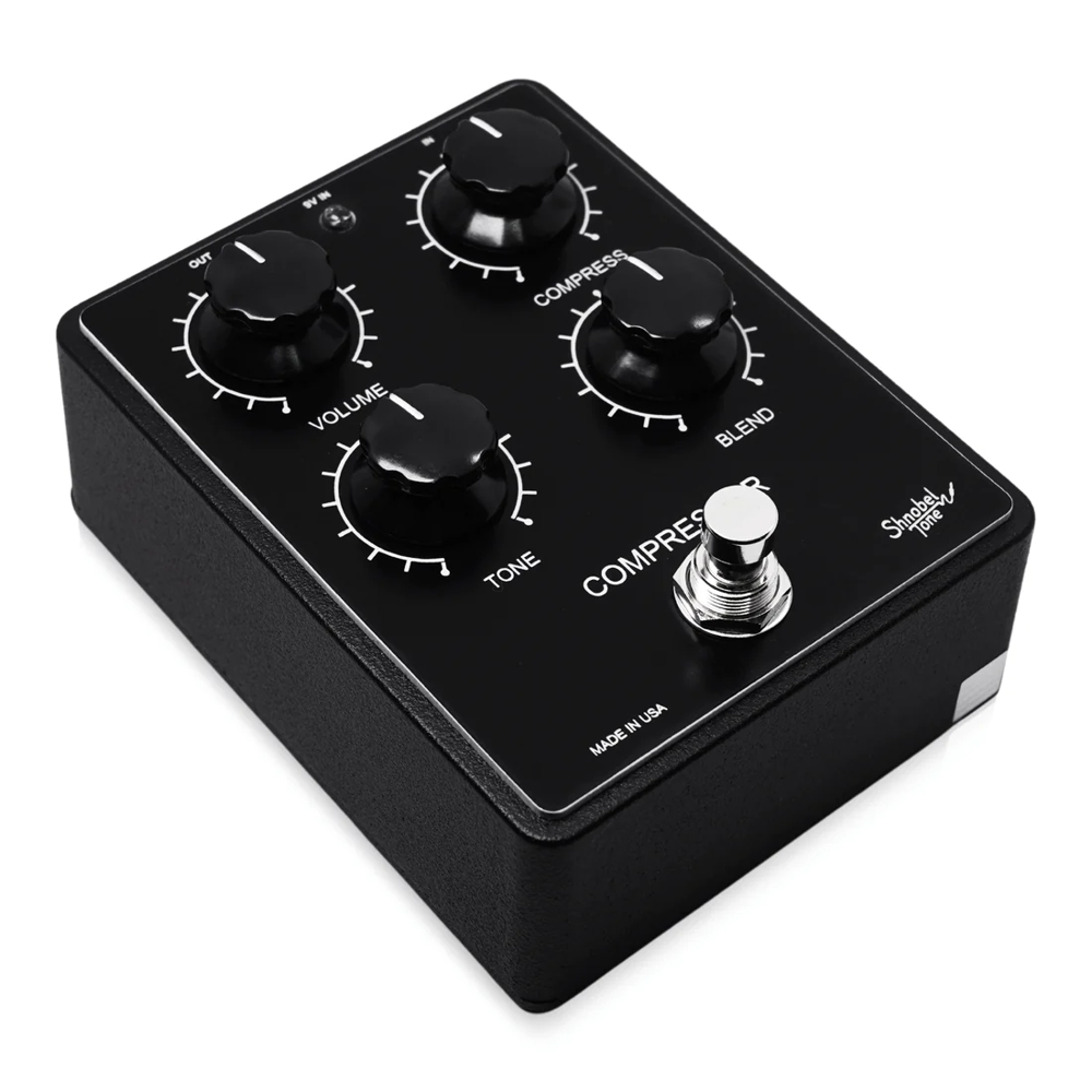 Shnobel Tone シュノベルトーン Optical Compressor コンプレッサー ギターエフェクター 本体斜画像