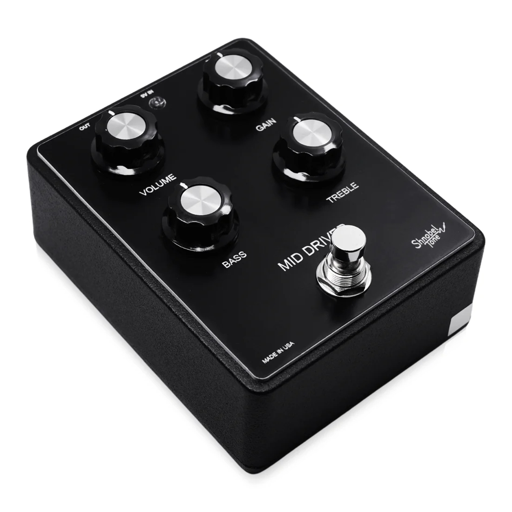 Shnobel Tone シュノベルトーン Mid Driver オーバードライブ ギターエフェクター 本体斜画像