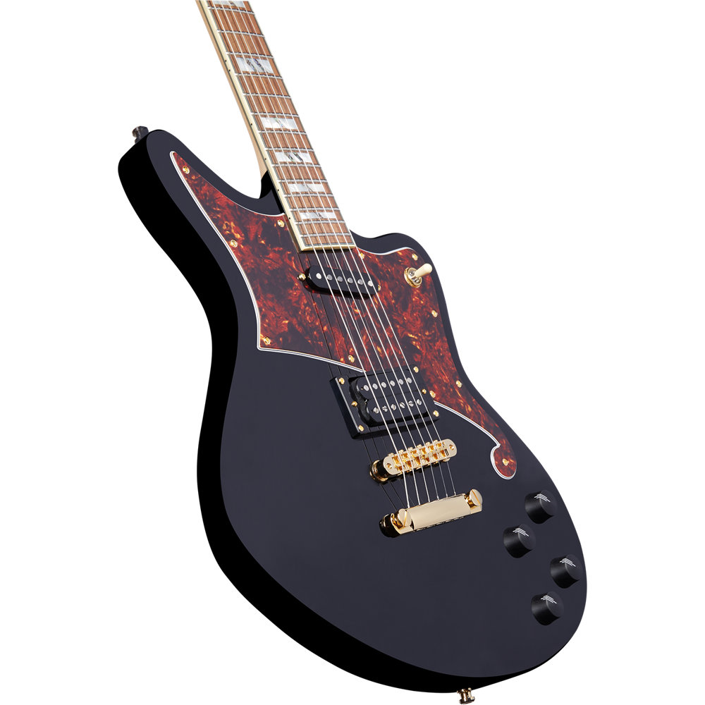 D’Angelico ディアンジェリコ Deluxe Bedford Black エレキギター ボディコンター側サイド