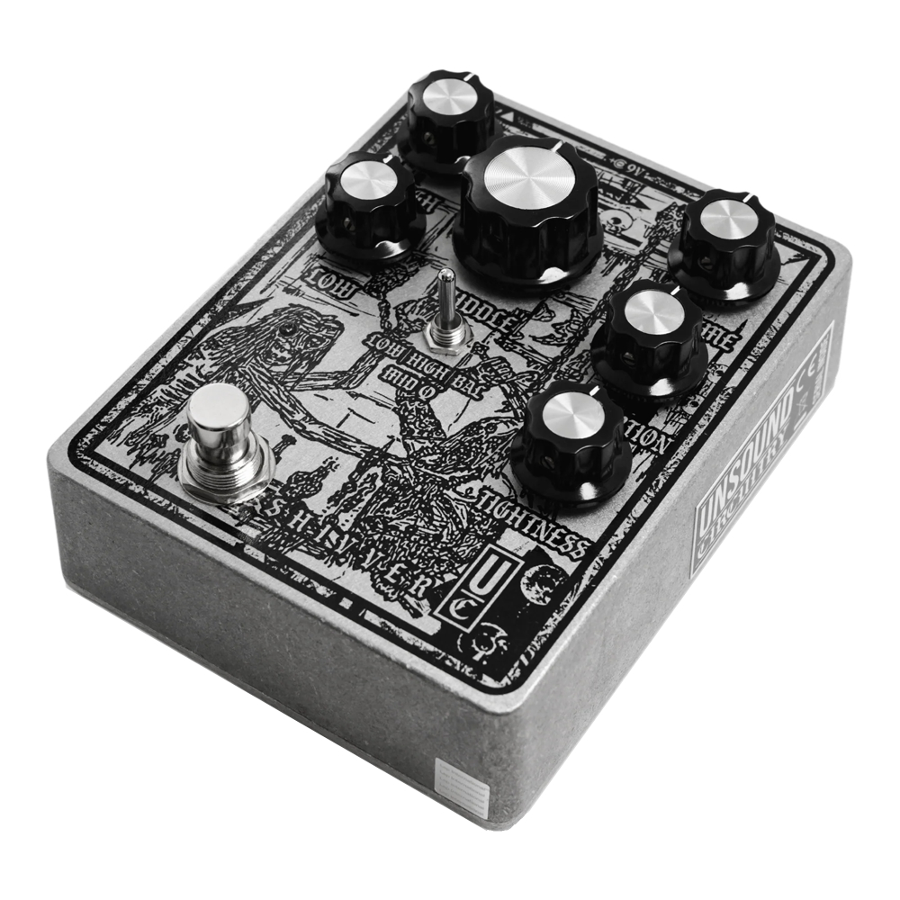 Unsound Circuitry アンサウンドサーキタリー SHIVVER ディストーション ギターエフェクター 本体横画像