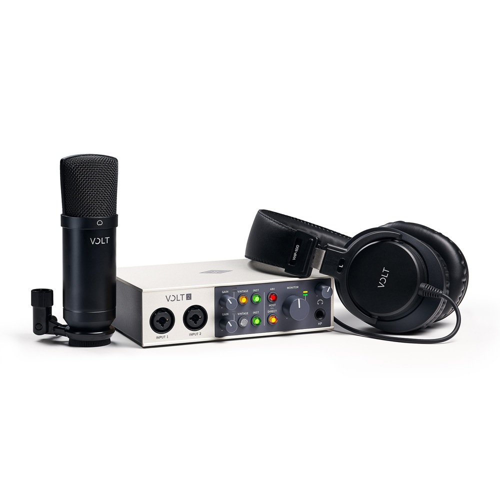 Universal Audio Volt 2 Studio Pack 2イン/2アウト USB 2.0 オーディオインターフェイス アウトレット