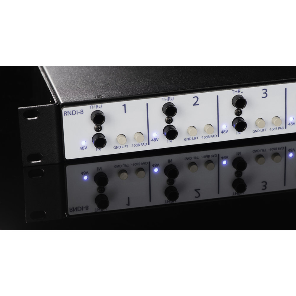 Rupert Neve Designs ルパートニーヴデザインズ RNDI-8 8チャンネルDIボックス L側フロント