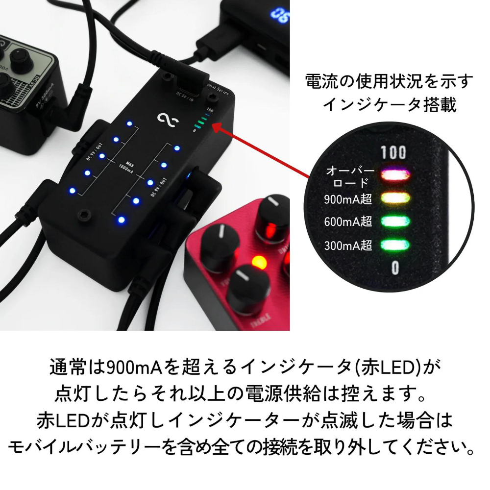 One Control ワンコントロール Minimal Series DC Porter MKII パワーサプライ One Control Minimal Series DC Porter MKII説明画像