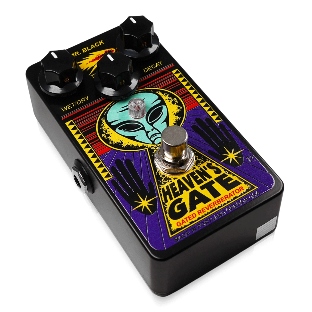 Mr. Black ミスターブラック HEAVEN’S GATE リバーブ ギターエフェクター 本体斜画像