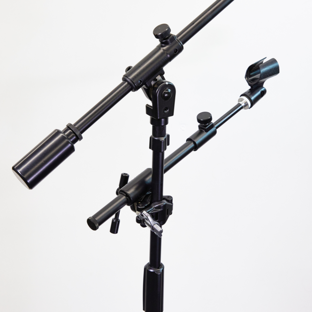 TAMA タマ MSCA734BK マイクロフォン専用アタッチメント ブームアーム 使用例画像