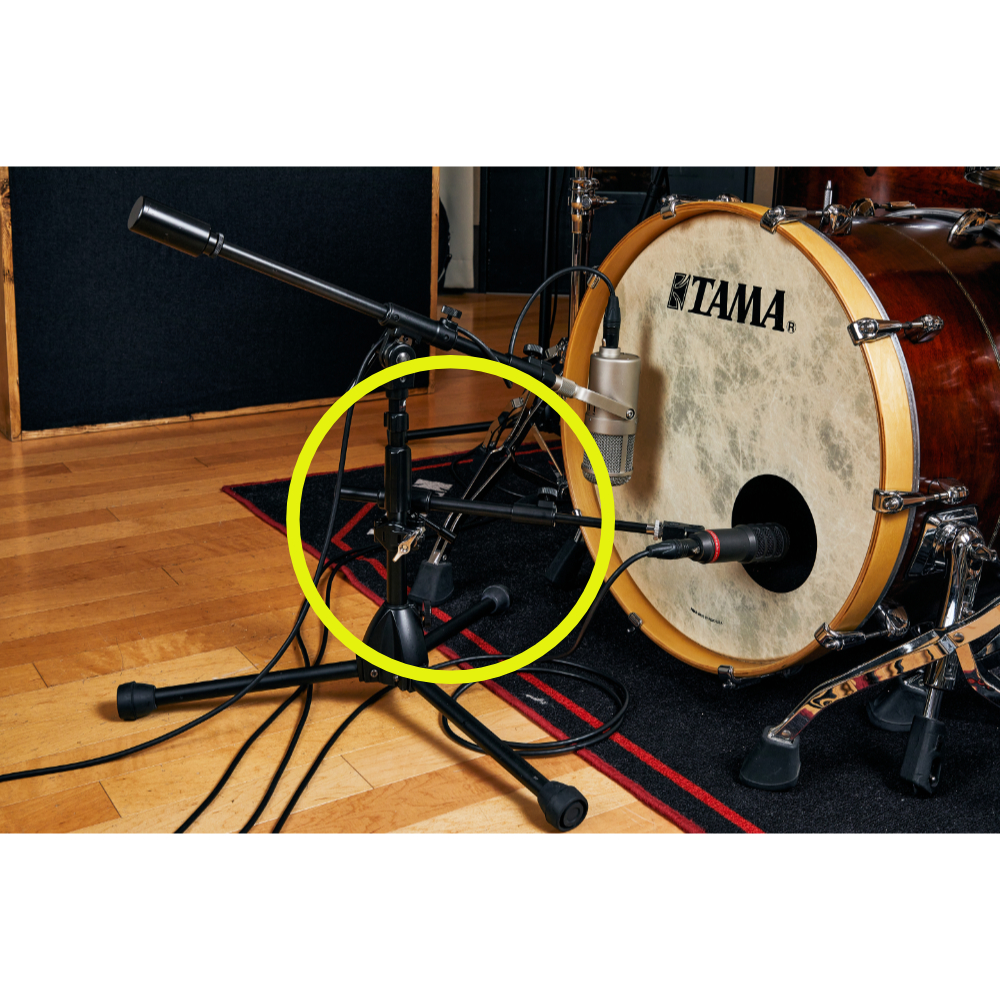 TAMA タマ MSCA734BK マイクロフォン専用アタッチメント ブームアーム 使用例画像3