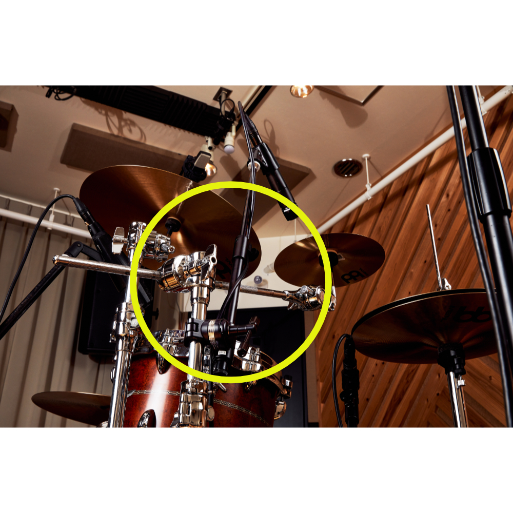 TAMA タマ MSCA734BK マイクロフォン専用アタッチメント ブームアーム 使用例画像4