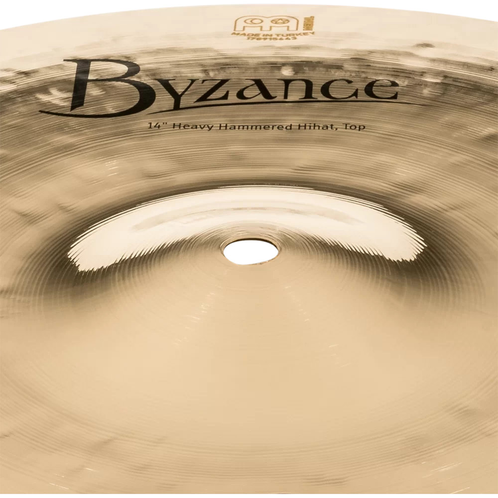 MEINL マイネル B14HHH-B 14” Byzance Brilliant Heavy Hammered Hihat ハイハット トップ＆ボトム トップロゴ