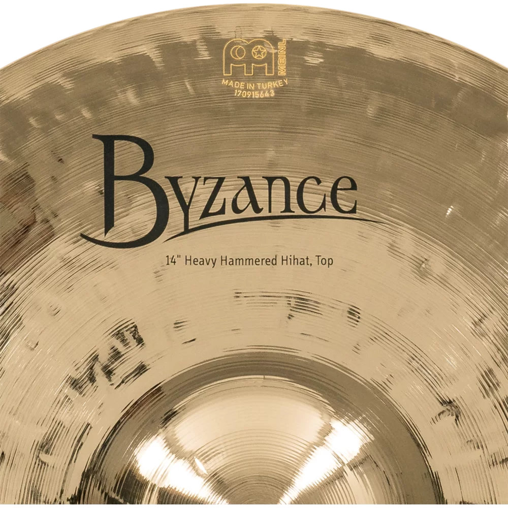 MEINL マイネル B14HHH-B 14” Byzance Brilliant Heavy Hammered Hihat ハイハット トップ＆ボトム トップロゴ