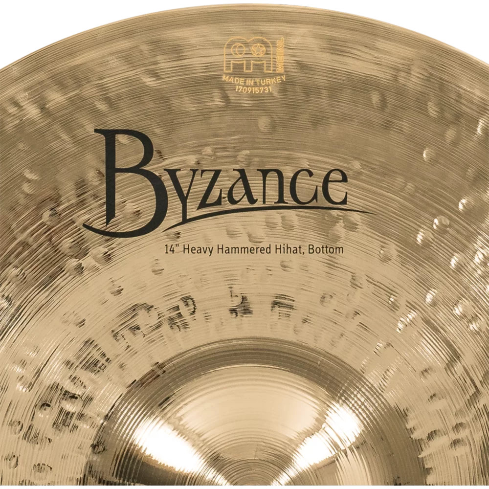 MEINL マイネル B14HHH-B 14” Byzance Brilliant Heavy Hammered Hihat ハイハット トップ＆ボトム ボトムロゴ