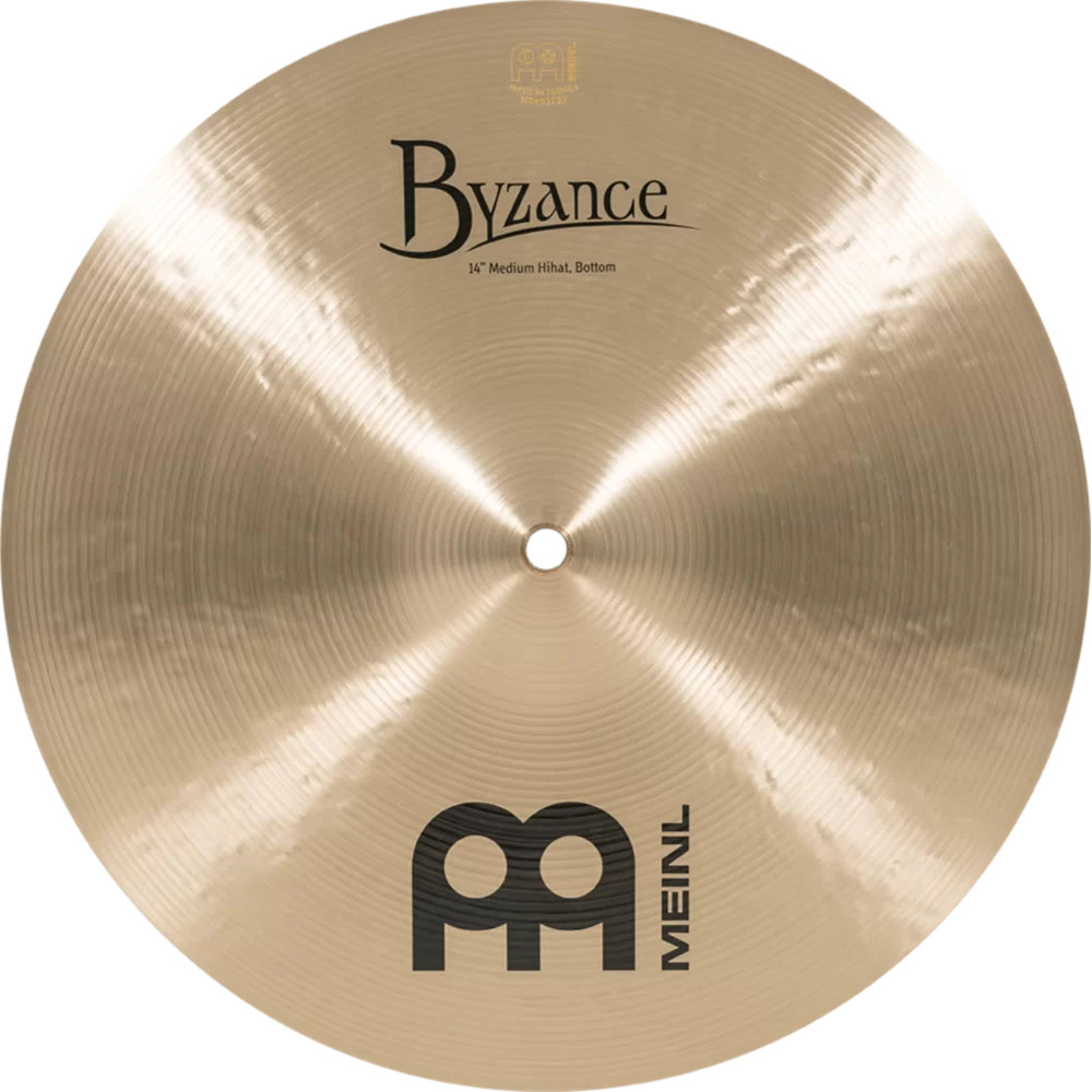 MEINL マイネル B14MH-B 14” Byzance Brilliant Hihats MEDIUM ハイハット トップ&ボトム ボトム表正面