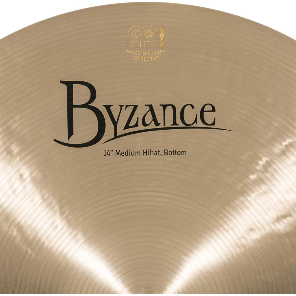 MEINL マイネル B14MH-B 14” Byzance Brilliant Hihats MEDIUM ハイハット トップ&ボトム ボトムロゴ