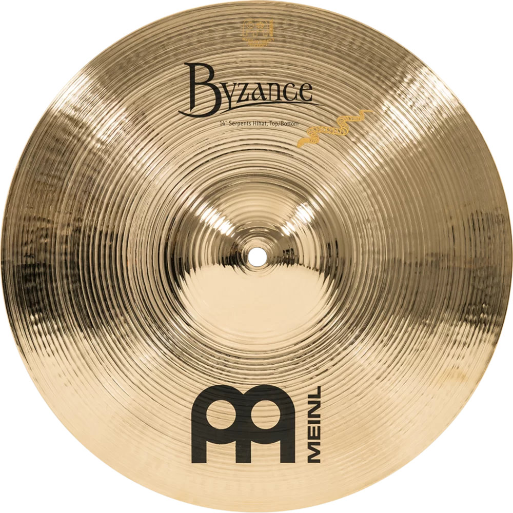 MEINL マイネル B14SH-B 14” Byzance Brilliant Derek Roddy’s signature cymbal Serpents Hihat ハイハット トップ&ボトム トップ表正面