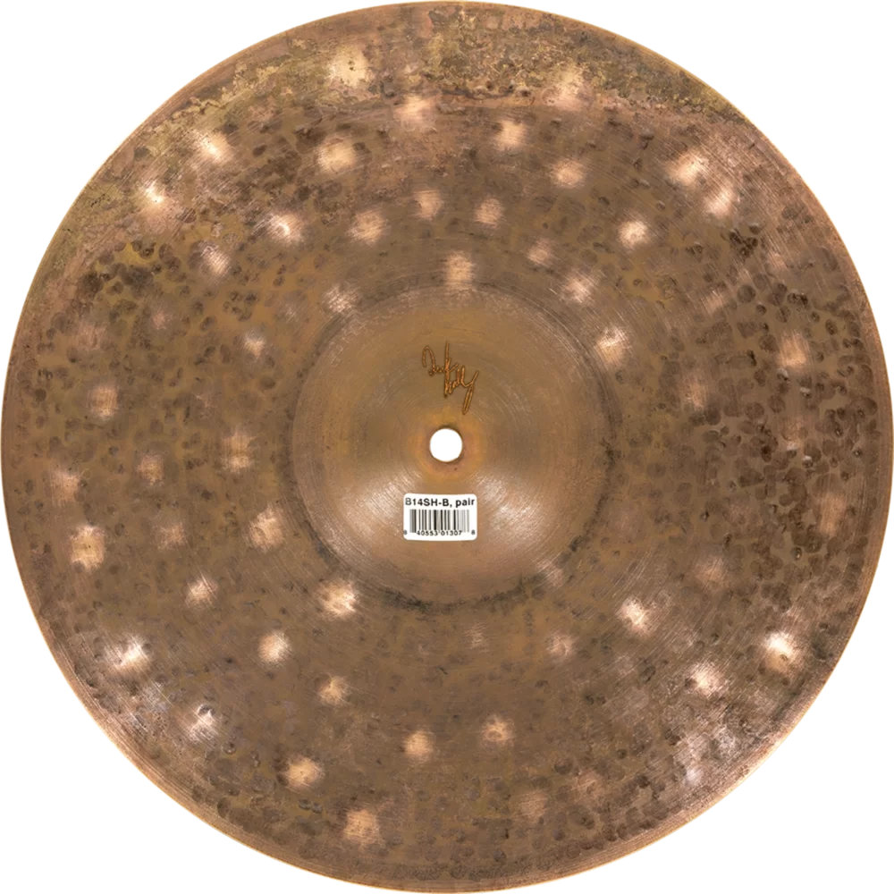 MEINL マイネル B14SH-B 14” Byzance Brilliant Derek Roddy’s signature cymbal Serpents Hihat ハイハット トップ&ボトム ボトム裏正面