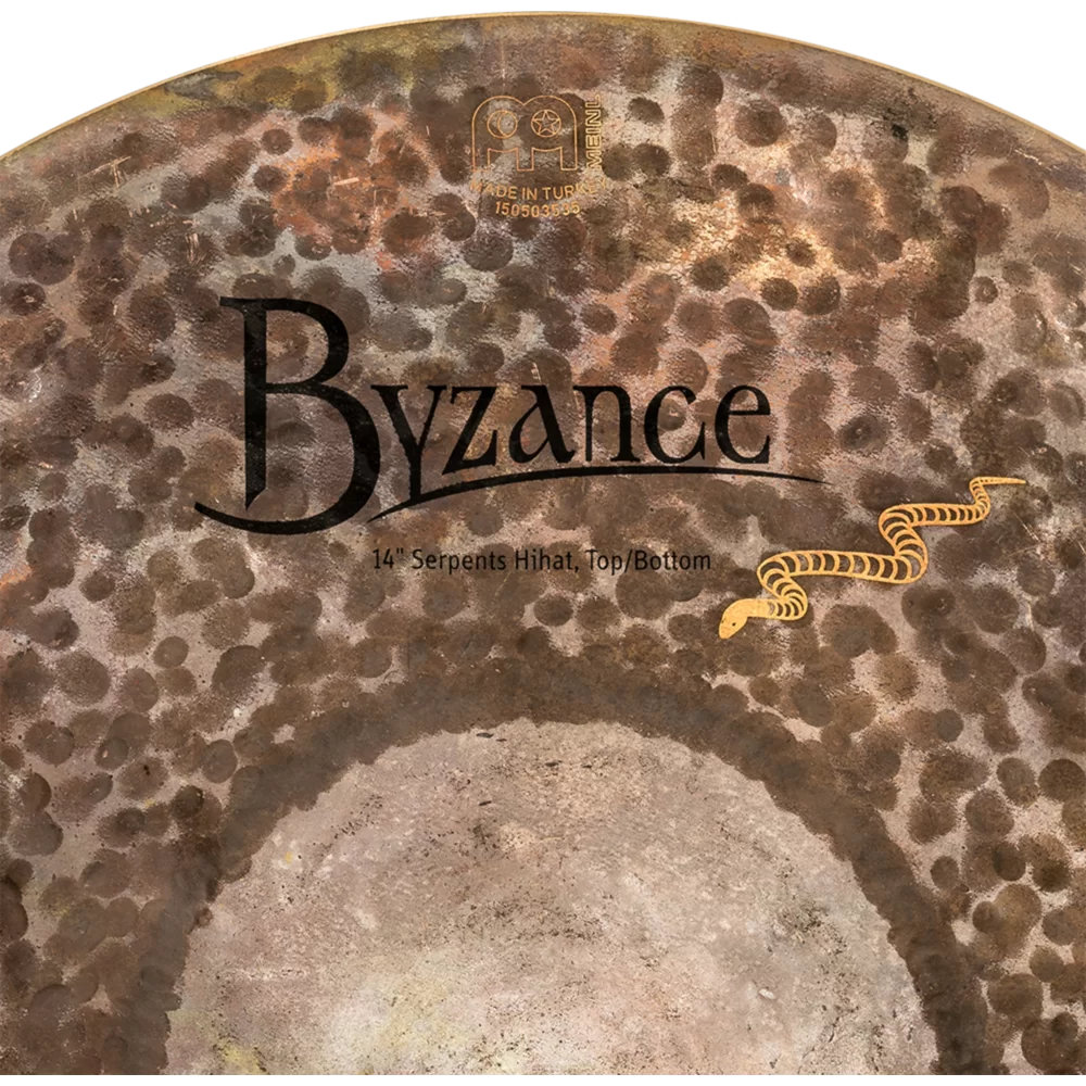 MEINL マイネル B14SH-B 14” Byzance Brilliant Derek Roddy’s signature cymbal Serpents Hihat ハイハット トップ&ボトム ボトムロゴ