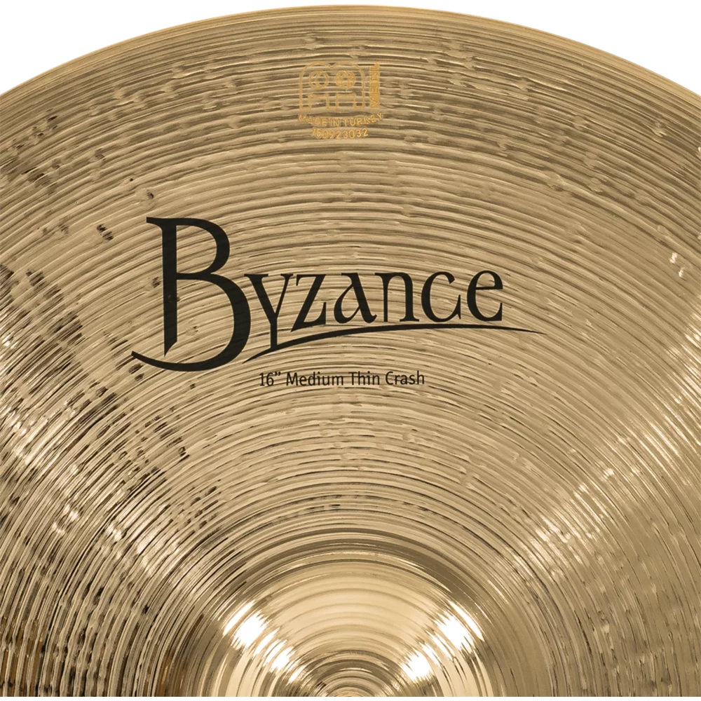 MEINL マイネル B16MTC-B Byzance Brilliant 16” MEDIUM THIN Crash クラッシュシンバル 表ロゴ