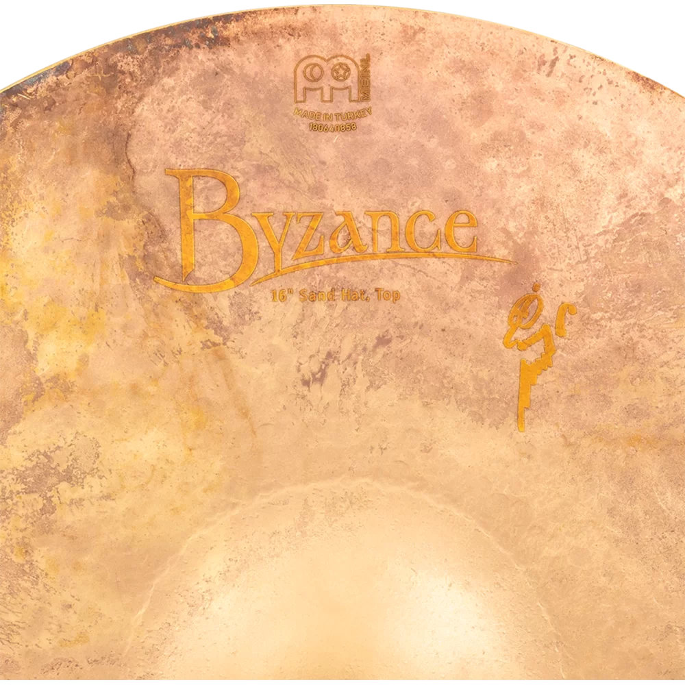 MEINL マイネル B16SAH Byzance Vintage Benny Greb’s signature cymbal 16” Sand Hat ハイハット トップ&ボトム トップロゴ
