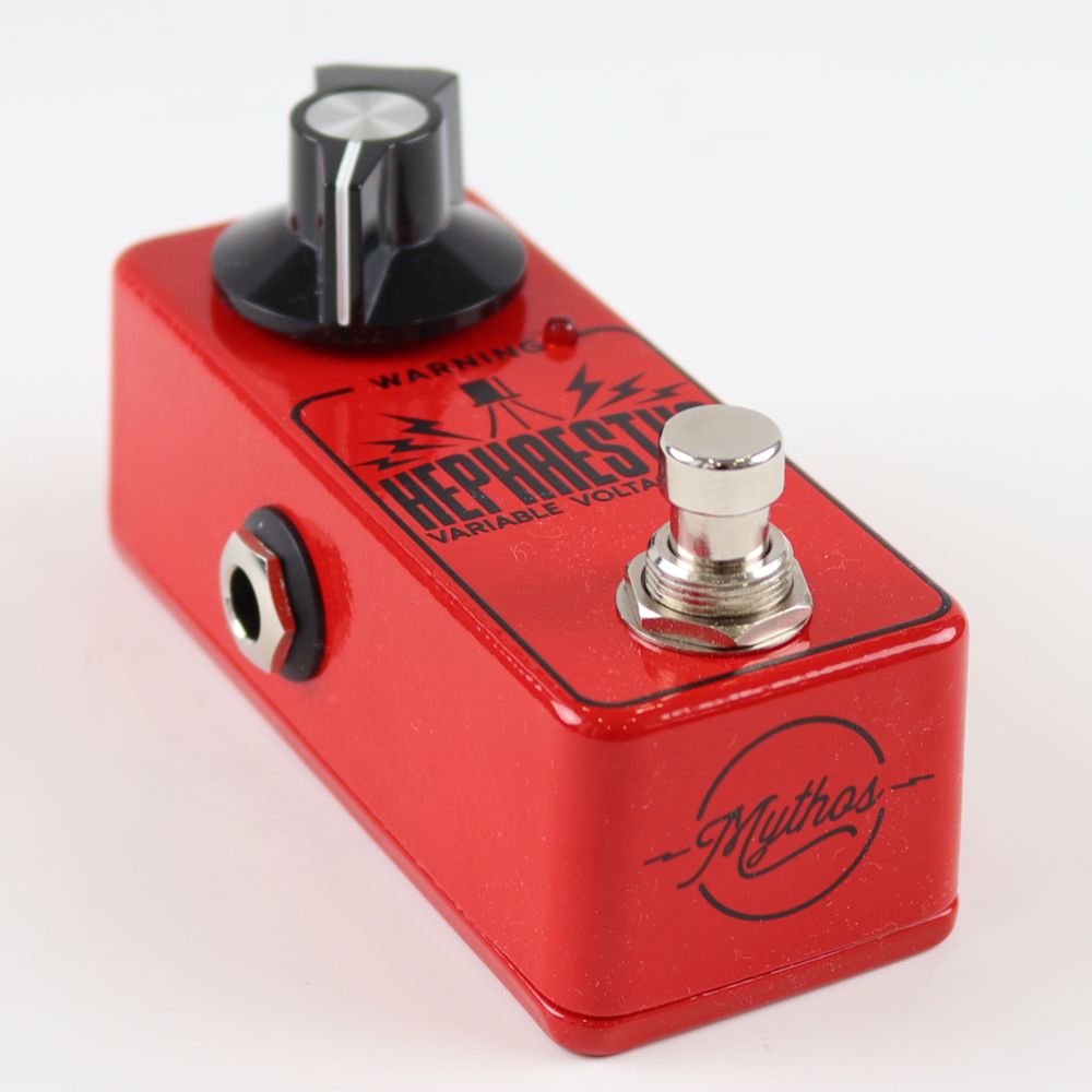 Mythos Pedals ミソスペダルズ Hephaestus Variable Voltage Fuzz ファズ ギターエフェクター 下側側面画像