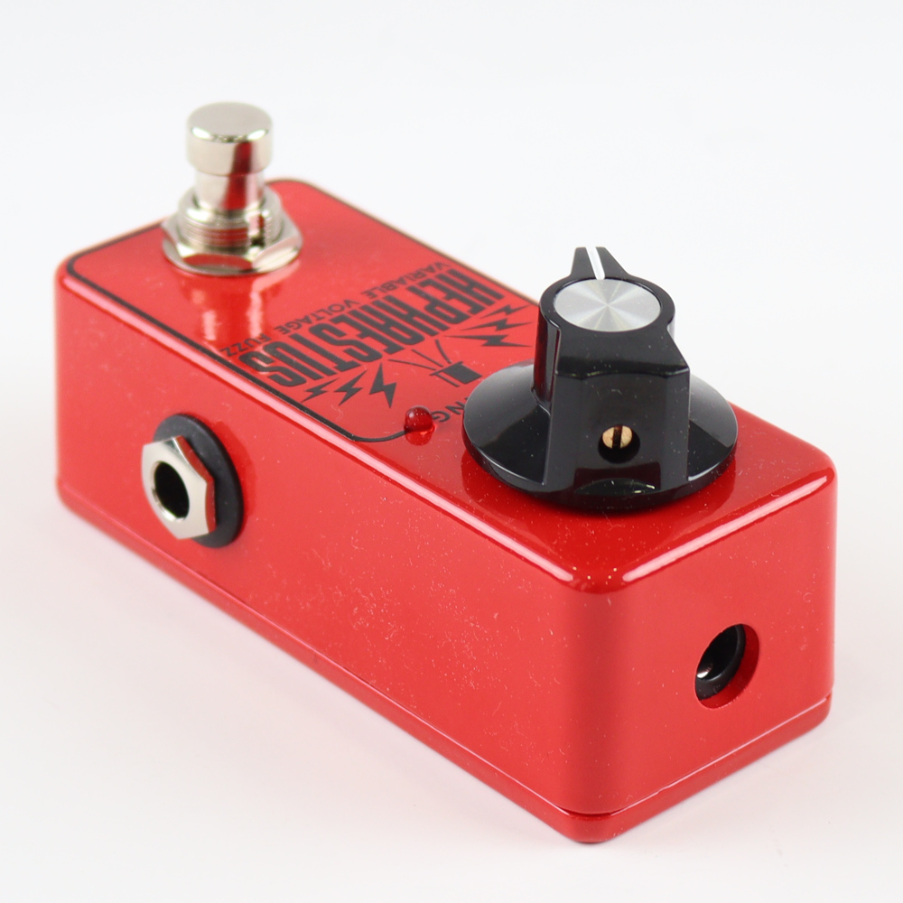 Mythos Pedals ミソスペダルズ Hephaestus Variable Voltage Fuzz ファズ ギターエフェクター 上側側面画像