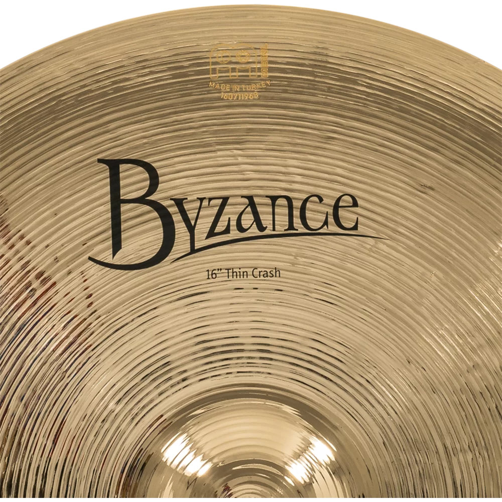 MEINL マイネル B16TC-B Byzance Brilliant 16” Crash THIN クラッシュシンバル ロゴ
