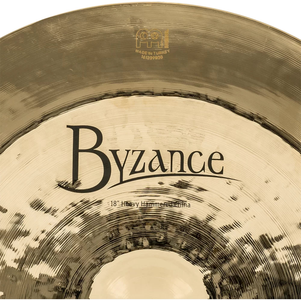 MEINL マイネル B18HHCH-B Byzance Brilliant 18” Heavy Hammered China チャイナシンバル ロゴ