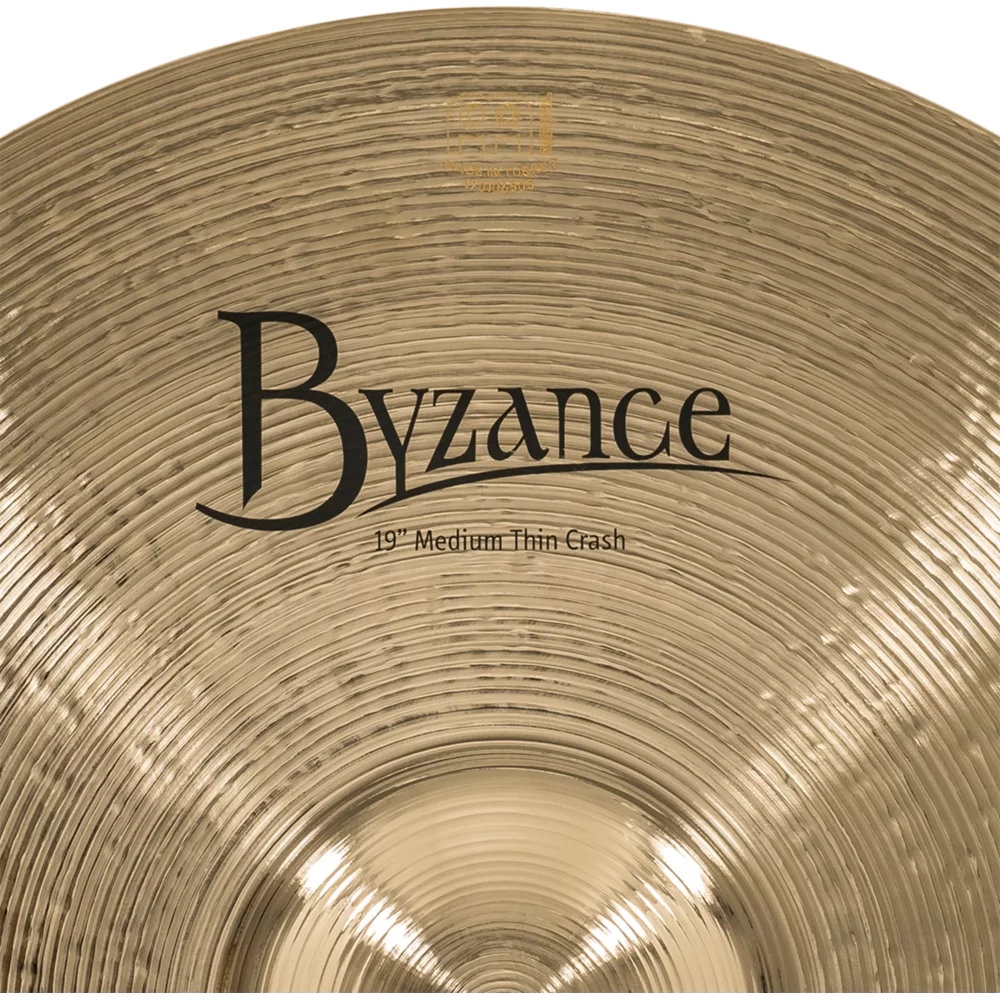 MEINL マイネル B19MTC-B Byzance Brilliant 19” MEDIUM THIN Crash クラッシュシンバル ロゴ