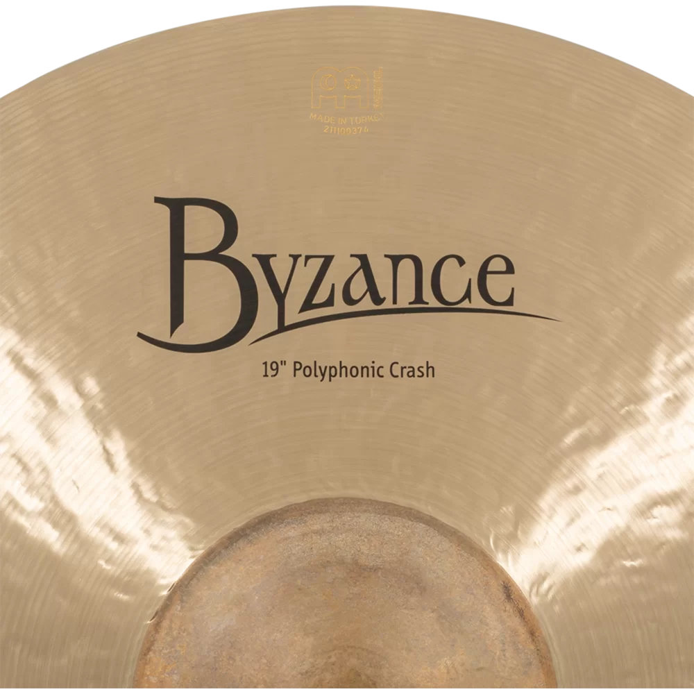 MEINL マイネル B19POC Byzance Traditional 19” Polyphonic Crash クラッシュシンバル ロゴ