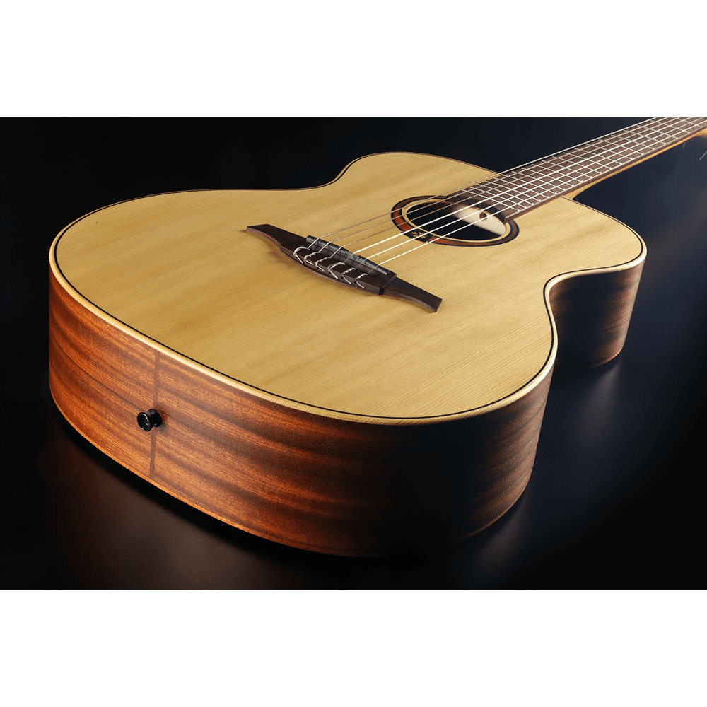 LAG GUITARS ラグギターズ TN70A-NAT クラシックギター 2023年仕様 スプルース単板トップ ボディエンドからボディトップ、サイド