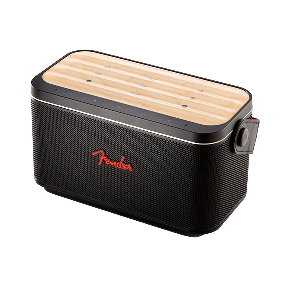 Fender Audio フェンダー オーディオ RIFF-BLACK Bluetooth Speaker ポータブルブルートゥーススピーカー 右斜めアングル画像
