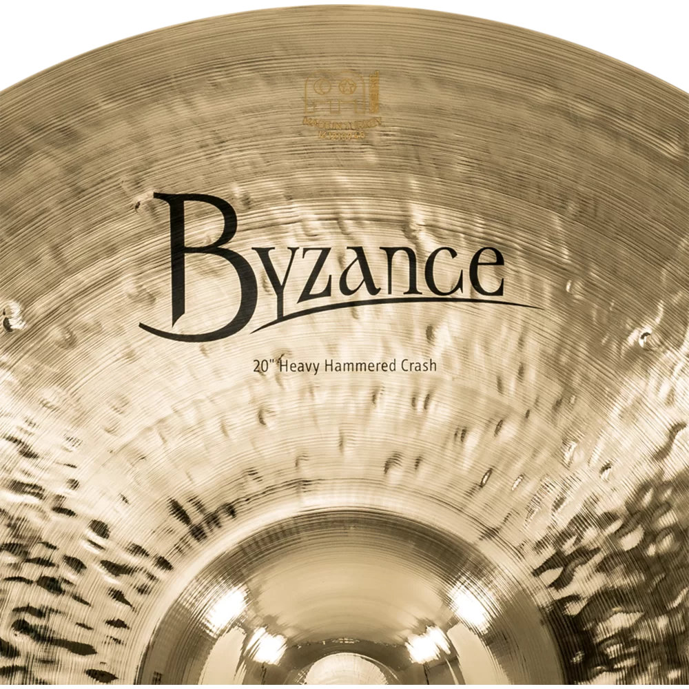 MEINL マイネル B20HHC-B Byzance Brilliant 20” Heavy Hammered Crash クラッシュシンバル ロゴ