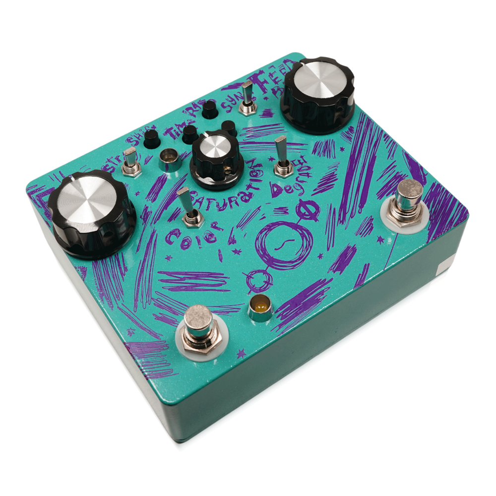 Hungry Robot Pedals ハングリーロボットペダルズ The Aether モジュレーション ディレイ ギターエフェクター 本体斜画像