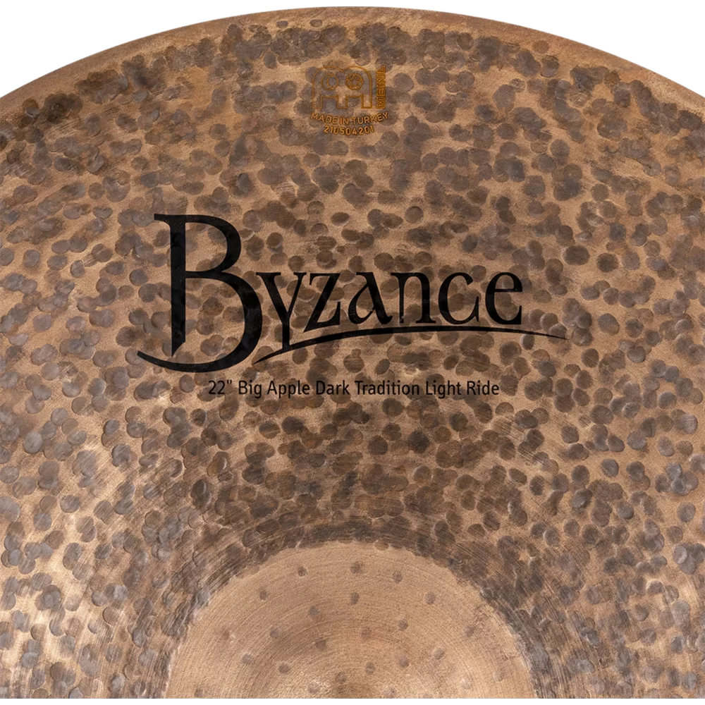 MEINL マイネル B22BADAR Byzance Dark 22” Big Apple Dark Tradition Light Ride ライドシンバル ロゴ