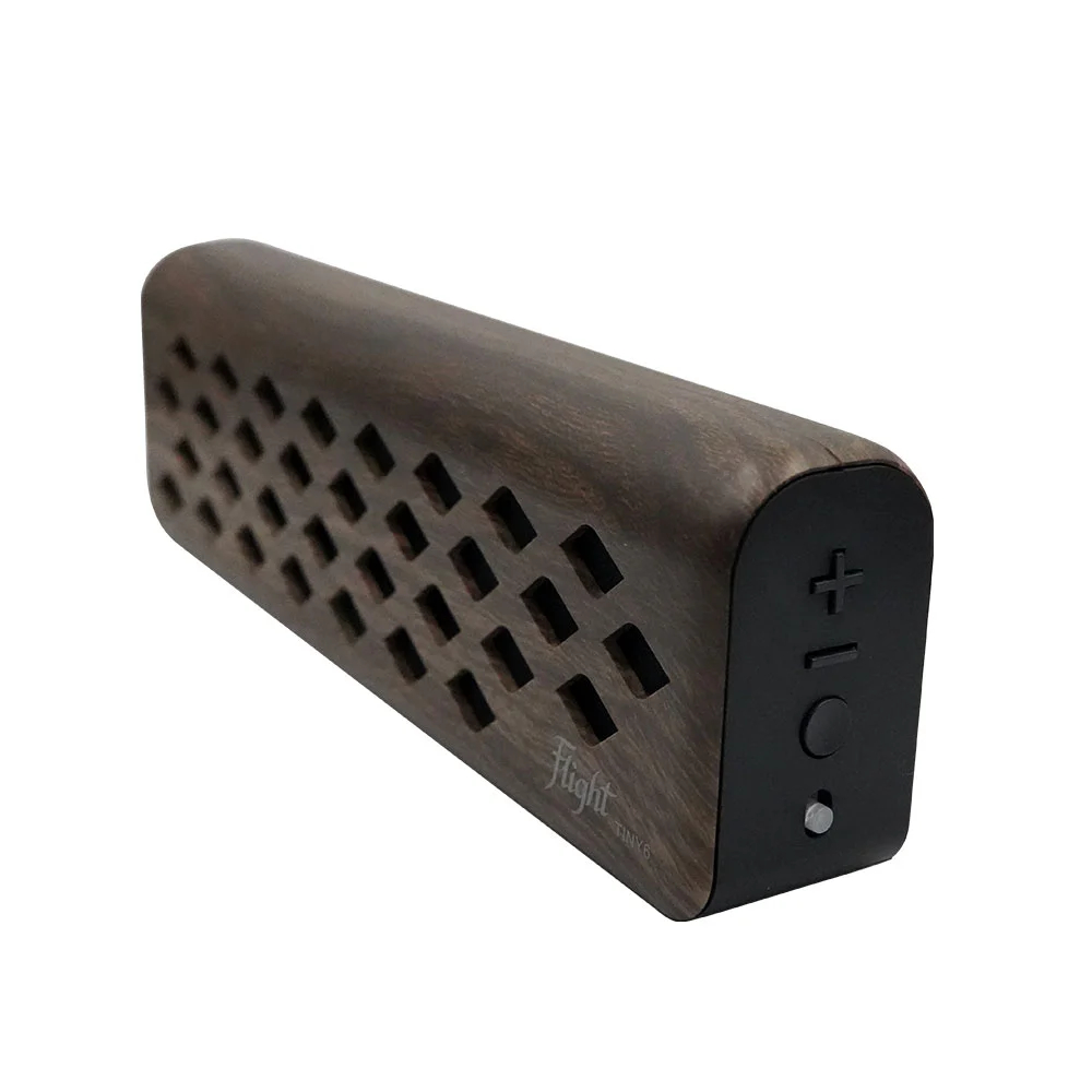 Flight フライト TINY6-WALNUT ウクレレ用ポータブルミニアンプ Bluetooth対応 右斜めアングル画像