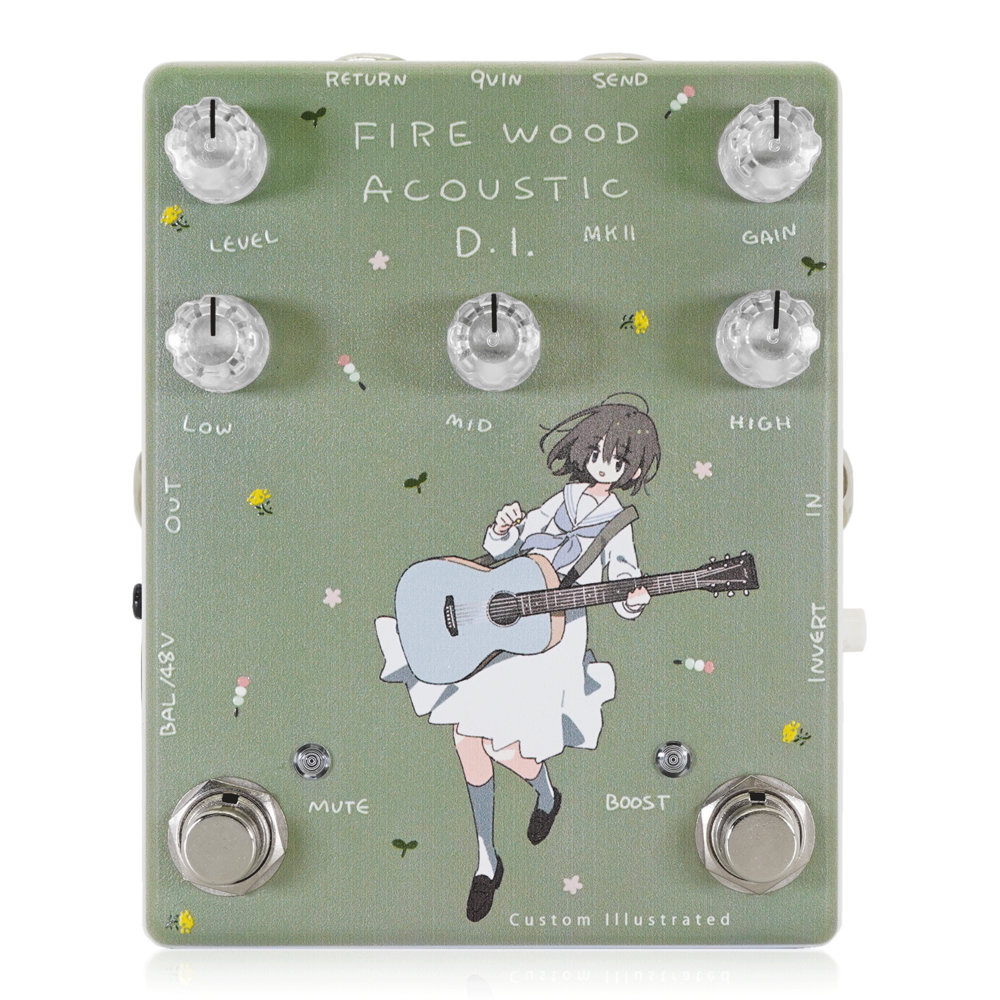 Animals Pedal アニマルズペダル Custom Illustrated / FA DI/まつだひかり#02 アコースティックギター用D.I