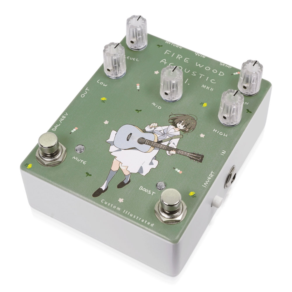 Animals Pedal アニマルズペダル Custom Illustrated / FA DI/まつだひかり#02 アコースティックギター用D.I まつだひかり氏によるイラスト