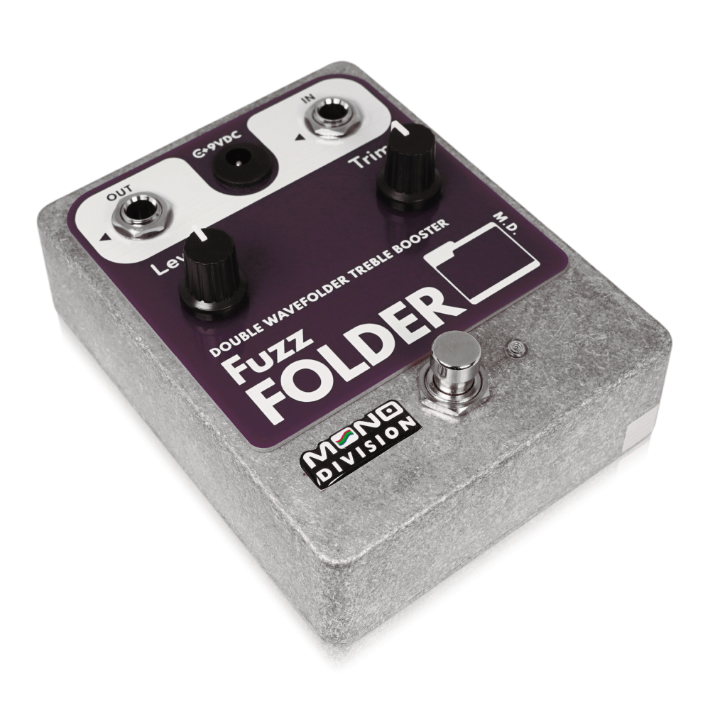 MONO DIVISION モノディビジョン FUZZ FOLDER ファズ シンセ ギターエフェクター 斜めアングル画像