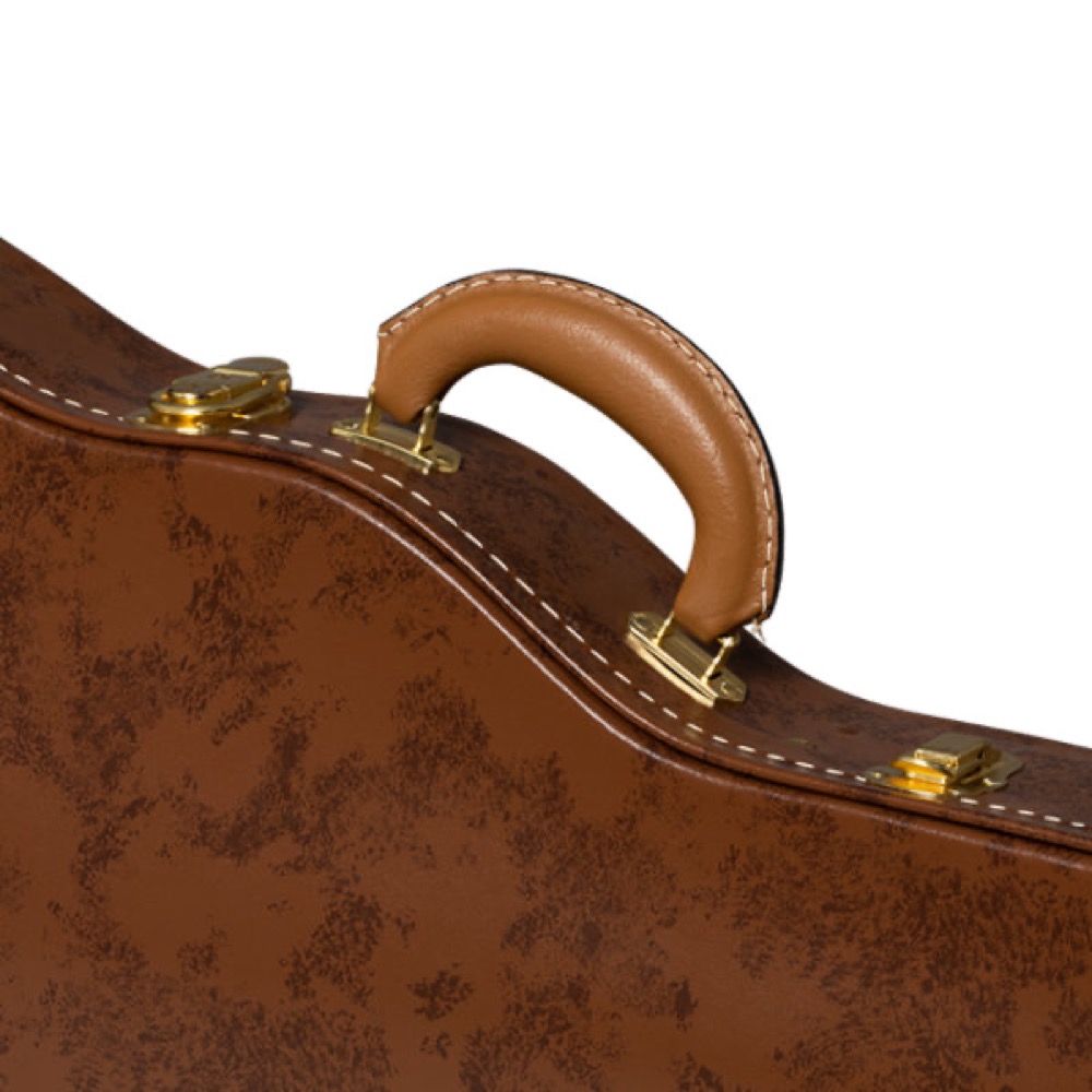 Gibson ギブソン ASLFTCASE-5L-335 Lifton Historic Brown/Pink Hardshell Case, ES-335 エレキギター用ハードケース レザーハンドル