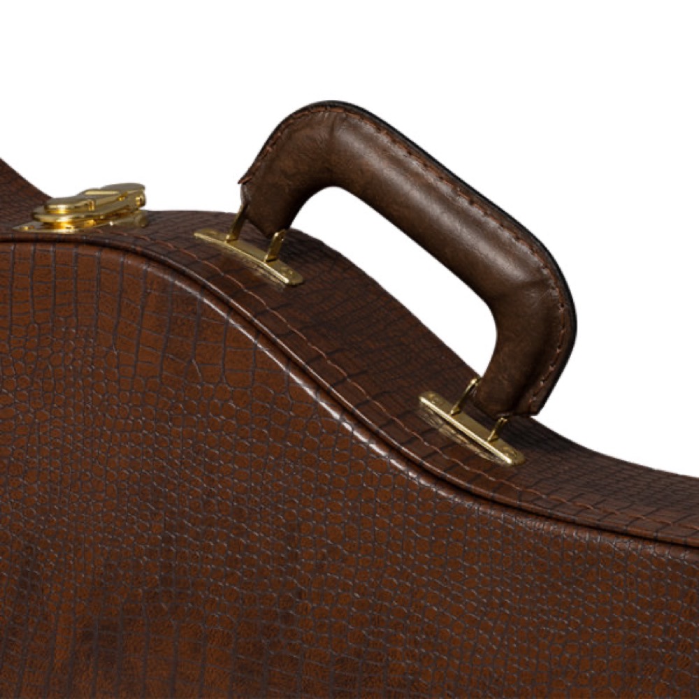 Gibson ギブソン ASLFTCASE-GTR-LPJ Lifton Historic ”Gator” Hardshell Case, Les Paul Jr. エレキギター用ハードケース レザーハンドル
