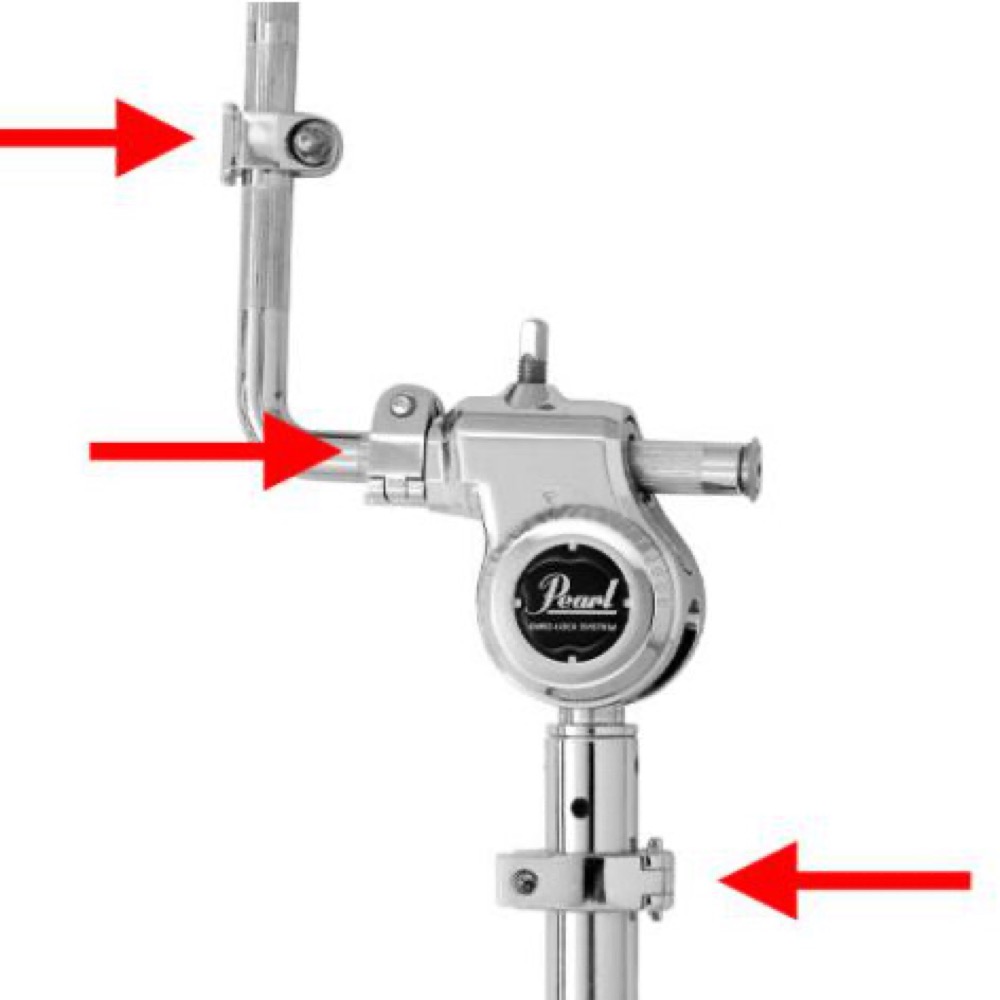 Pearl パール THL-1030S L-ROD ドラムタムホルダー ショート メモリーロック