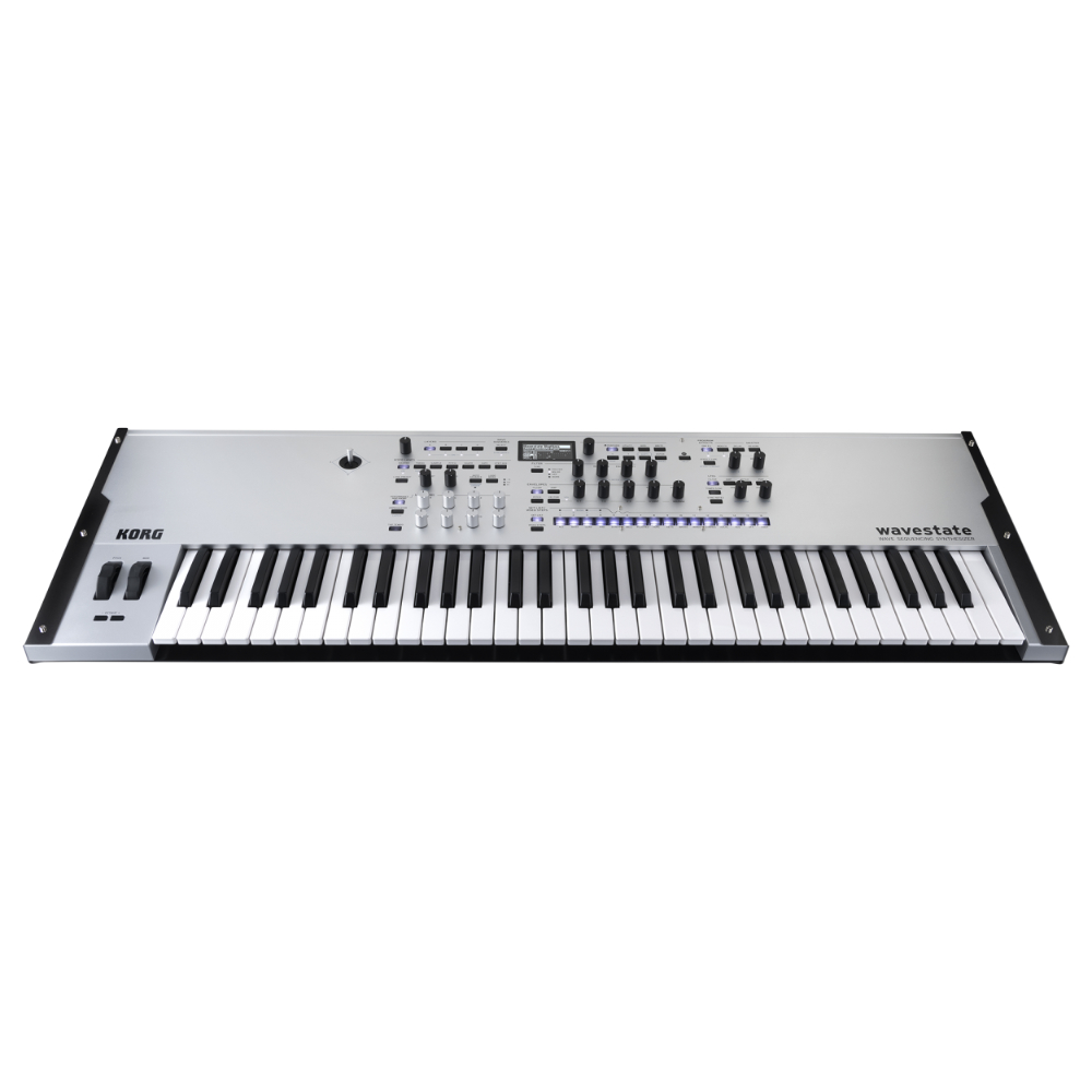 KORG コルグ wavestate SE Platinum WAVE SEQUENCING SYNTHESIZER シンセサイザー 61鍵盤仕様 専用ハードケース付き 限定カラー WAVESTATE-SE P フロント画像