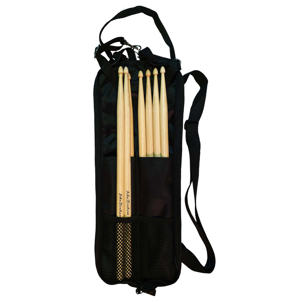 Promuco Percussion PRSBJB John Bonham Drumstick Bag ドラムスティックバッグ ケースを開いた状態。スティック４セット収納