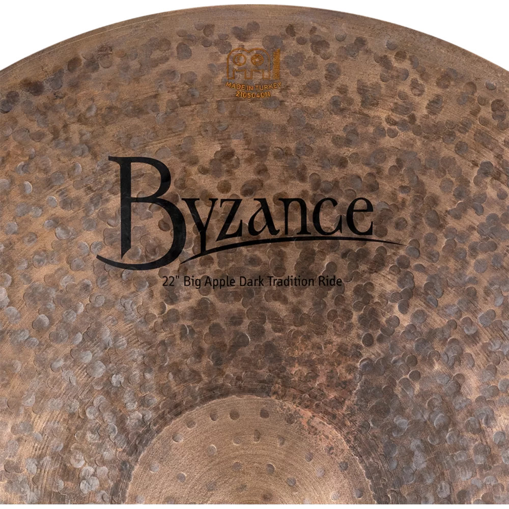 MEINL マイネル B22BADAR Byzance Dark 22” Big Apple Dark Tradition Light Ride ライドシンバル ロゴ