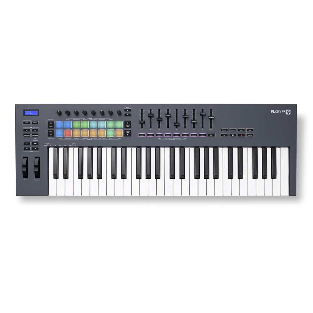 novation ノベーション FLkey 49 USB MIDIキーボード 49鍵盤 標準鍵盤 トップ画像