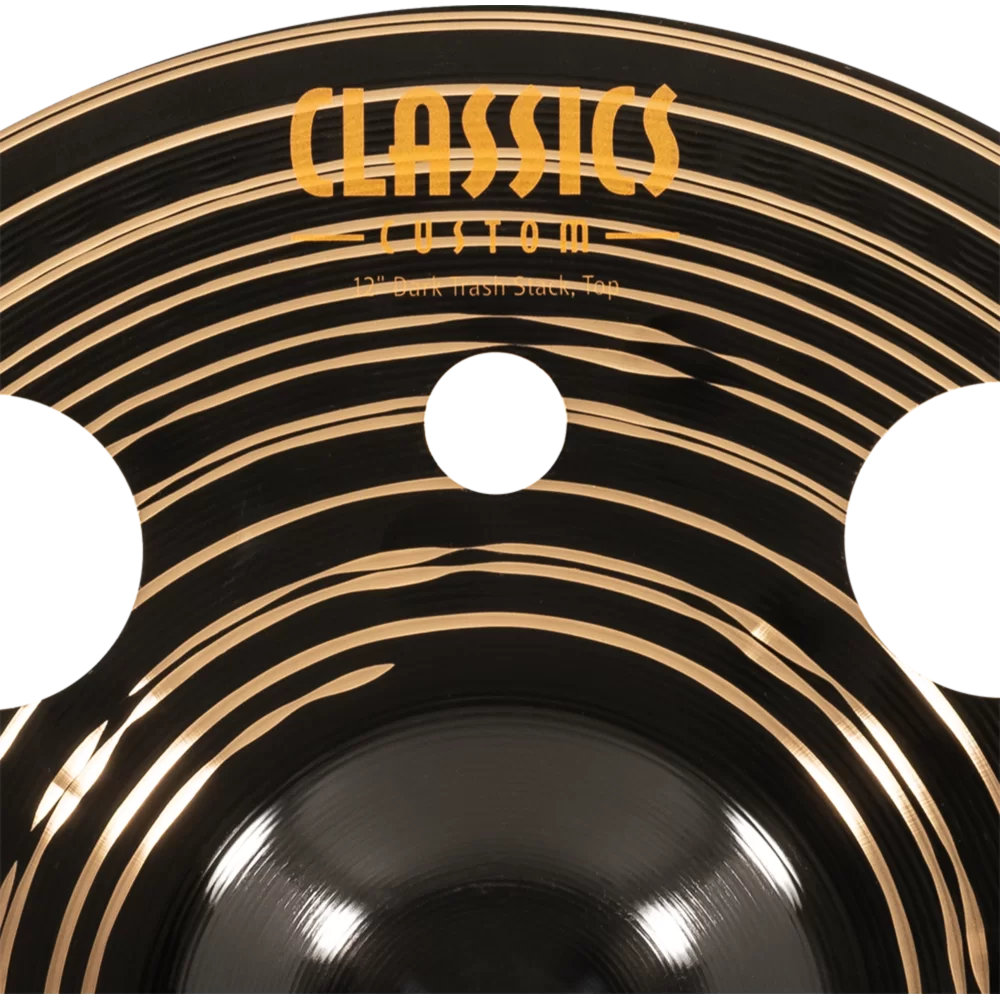 MEINL マイネル CC-12DASTK Classics Custom Dark 12” Trash Stacks スタックシンバル 上部のロゴ